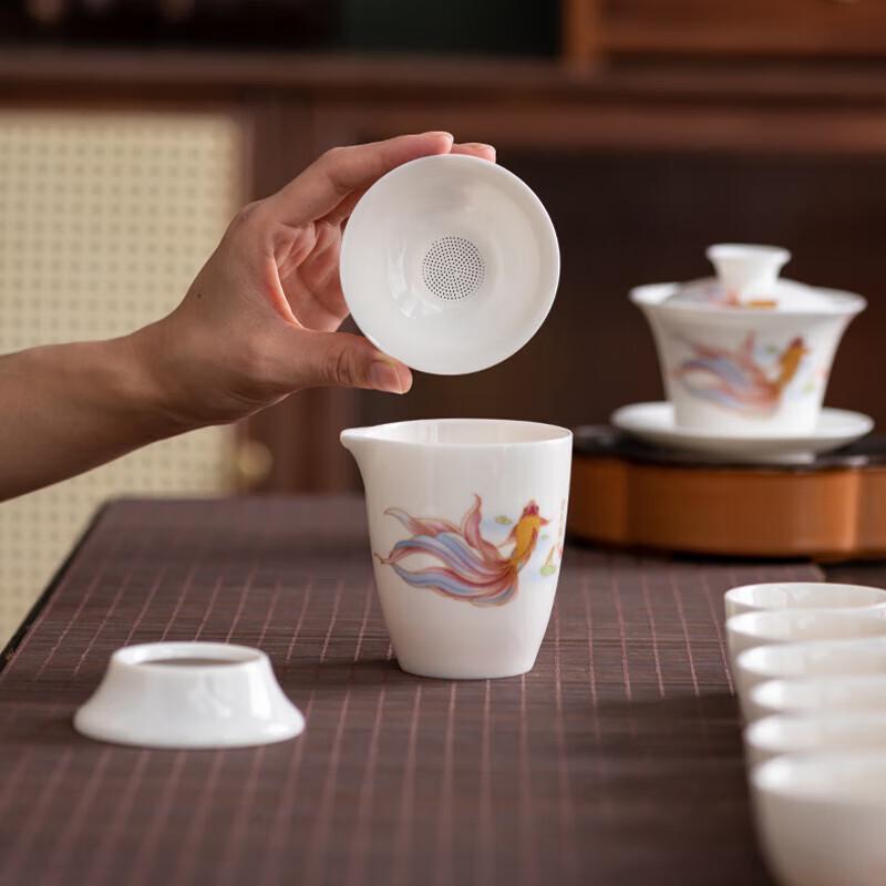 Jinyumantang Dehua Luxury Ceramic Kung Fu Tea Set