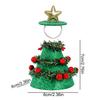 Porch Geese Christmas Costume Christmas Tree Shaped Statue Clothes Lawn Porch Geese Statue Costume For Holiday Celebrations