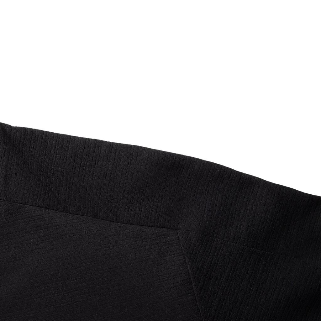 Li-Ning Удобная дышащая футболка с круглым вырезом, универсальная футболка с коротким рукавом, мужские топы, черный ATSV585-6