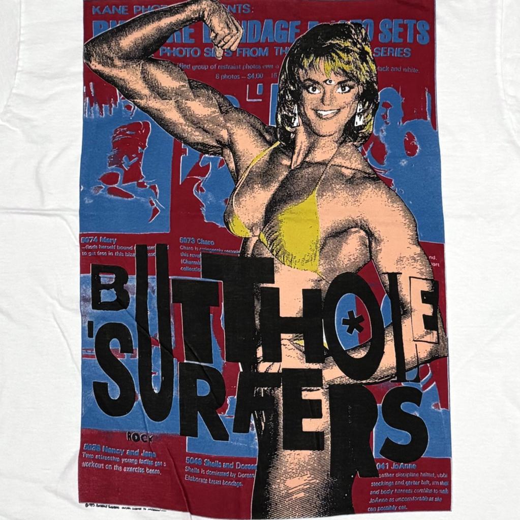 Vintage Butthole Surfers Don Rock Bodybuilder 3 Eyed Female Sz.L T-Shirt REPRINT