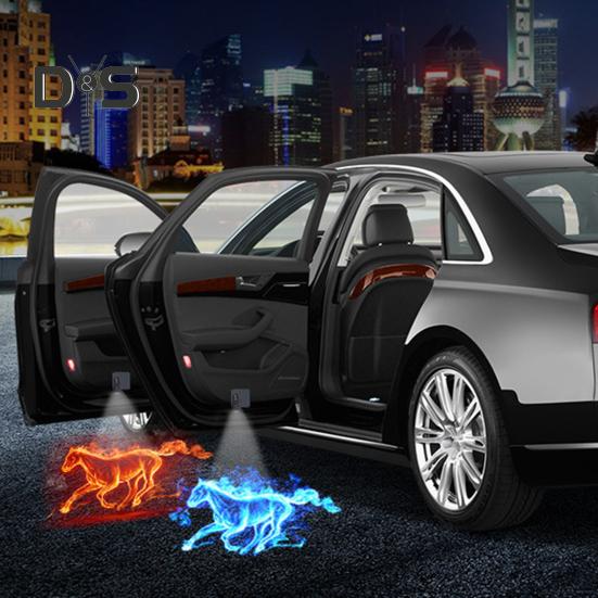 2 шт. Автомобильные светодиодные дверные фонари с инфракрасным датчиком, улучшенная видимость, универсальные, простые в установке, работающие от аккумулятора, автомобильные светодиодные дверные фонари