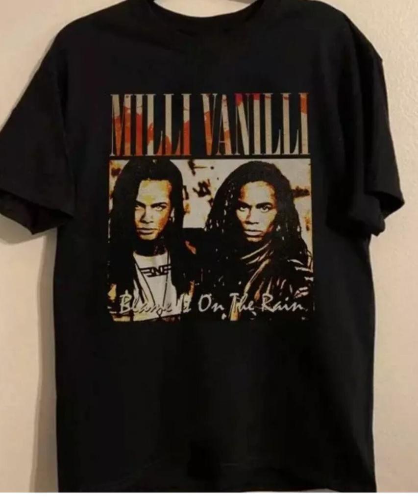 Milli Vanilli Unisex Black T-shirt family