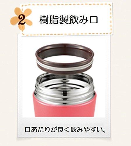 ZOJIRUSHI Stainless Steel Vacuum Insulated Food Jar Lunch Box Warm/Cold Wide Mouth 260ml Berry SW-GD26-PP