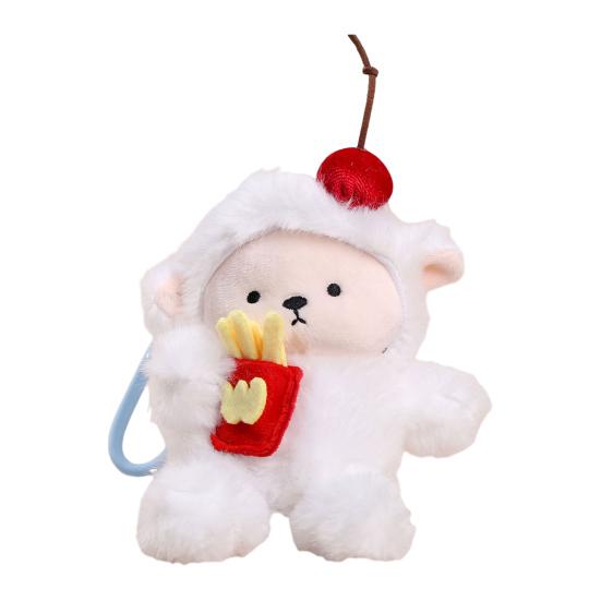 Penguin Sheep Design Plush Doll Keychain Pendant Soft Portable Mini Doll Hanging Ornament Bag
