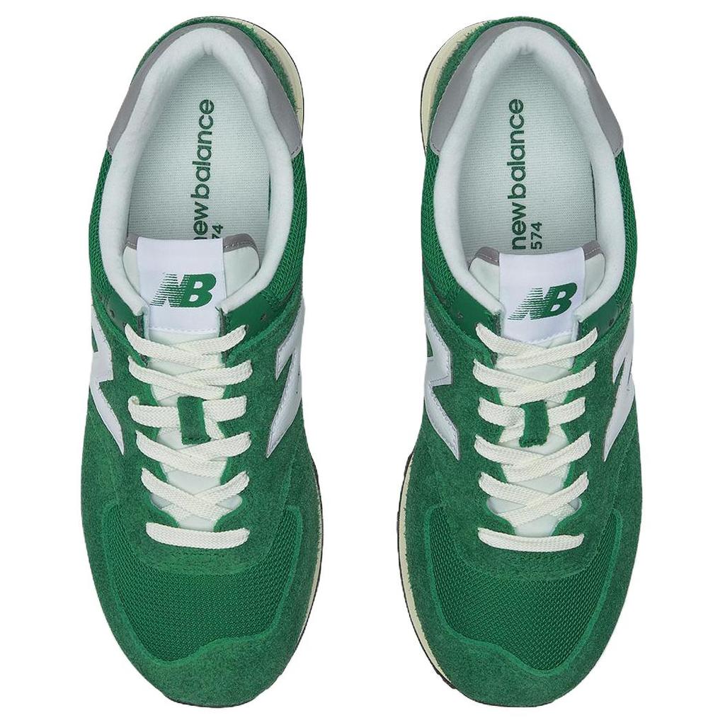 New Balance Nb 574 Мягкие Удобные Низкие Повседневные Кроссовки Унисекс Зеленый Белый U574HSB
