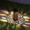 Solar Powered Hollowed Out Lawn Lights Waterproof Outdoor Decorative Light for Garden Patio Yard Courtyard Pedestrian Walkway