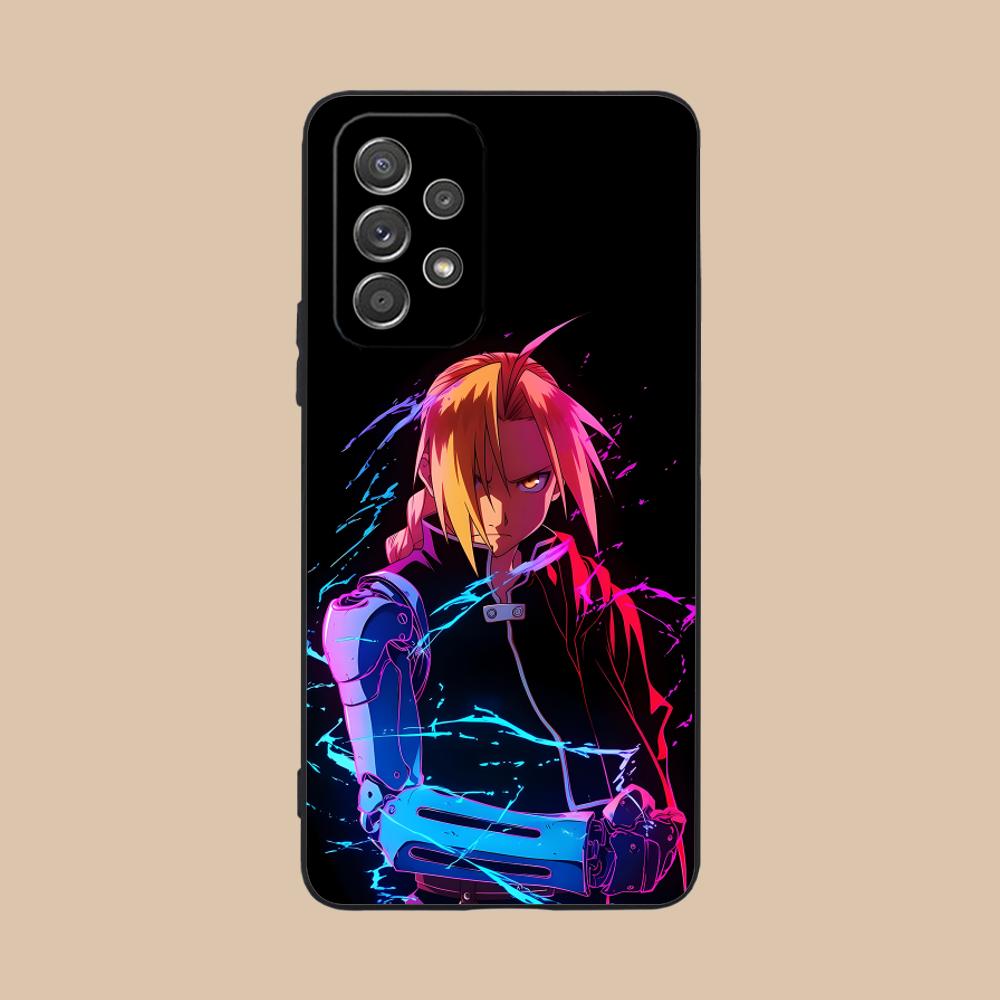 Fullmetal Edward Elric Phone Case for Samsung Galaxy A56 55 54 53 52 51 36 35 34 23 16 15 5G Soft TPU Shockproof Cover