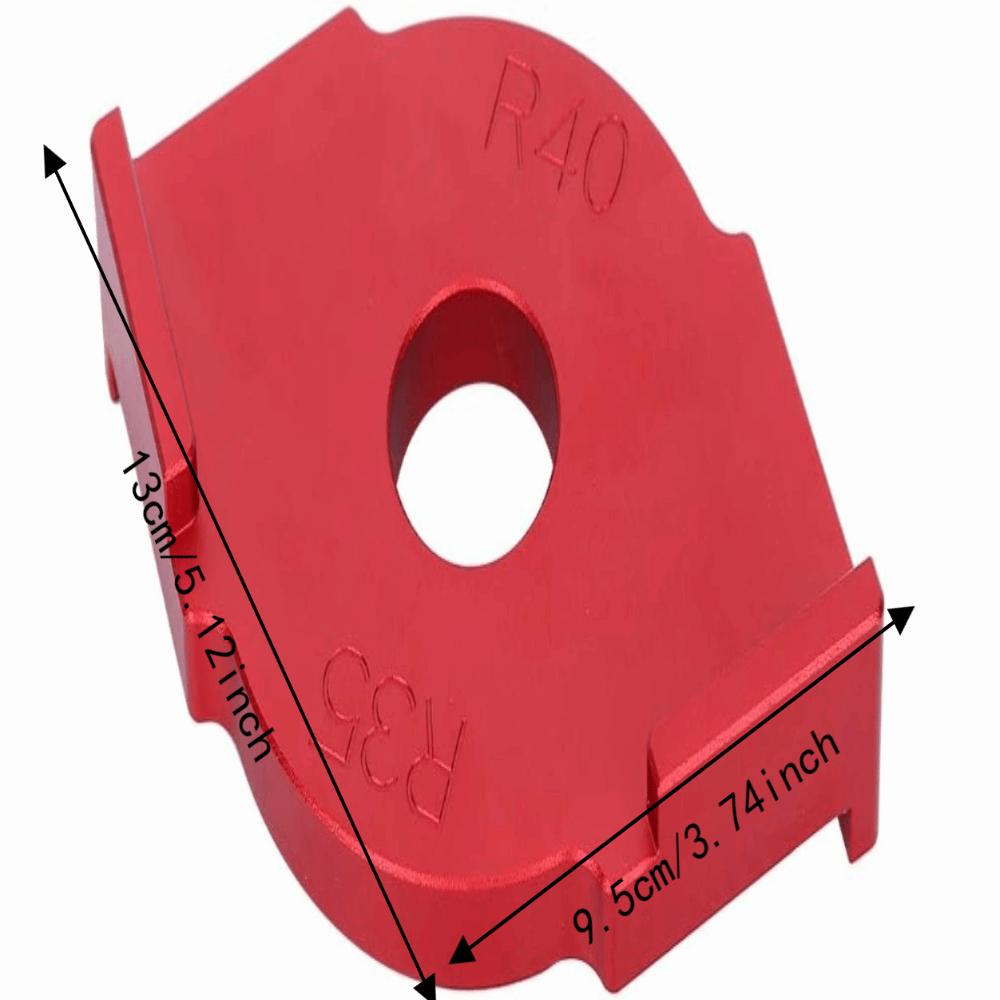 Semicircle Corner Radius Jig R Angle Trimming Tool Quick Positioning Template Router Machine