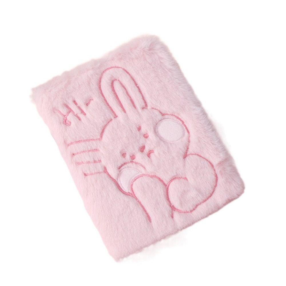 Unique Plush Embroidered Notebook Cute Plush Notepad Creative Personalized Notepad Girls