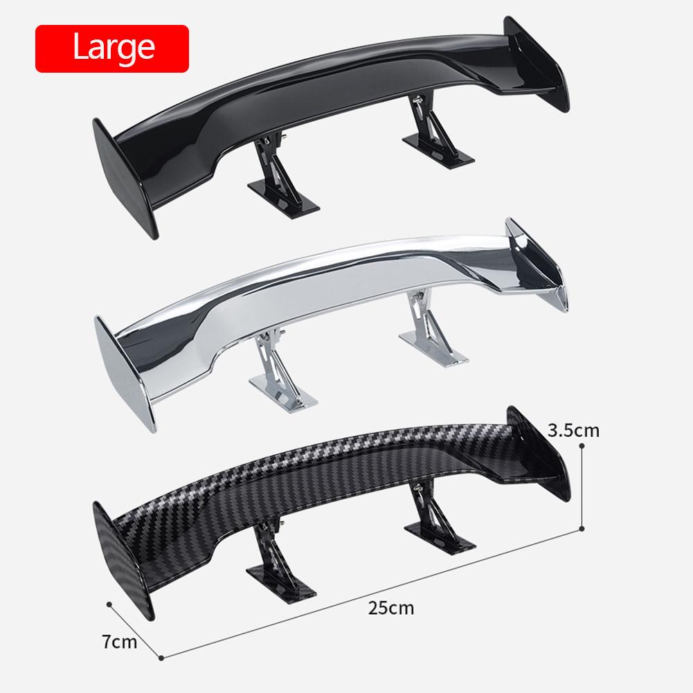 Car Universal Mini Spoiler Tail Wing Carbon Fiber Look Mini Modified Tail Wings Model Auto Styling Decoration Car