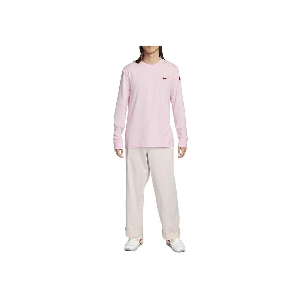 Nike Спортивная мужская футболка с длинным рукавом Розовая FV3994-663