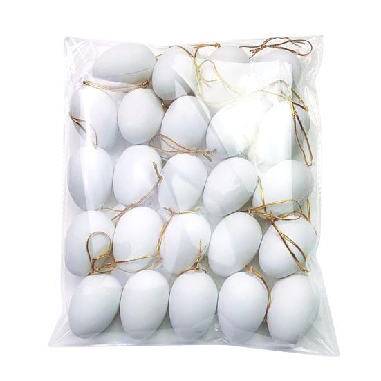 12/24Pcs Easter Egg Decorations Colorful Plastic Eggs Tree Hanging Ornament Kids DIY Craft Toys for Easter Party Home Decor