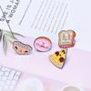Zinc Zinc Alloy Halloween Lapel Pins Cute Doughnut Brooch Fashion Cartoon Metal Brooch  Festival Deco