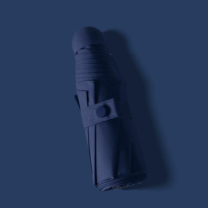 «Компактный сверхлегкий 5-створчатый мини-капсульный зонт с защитой от УФ-излучения»