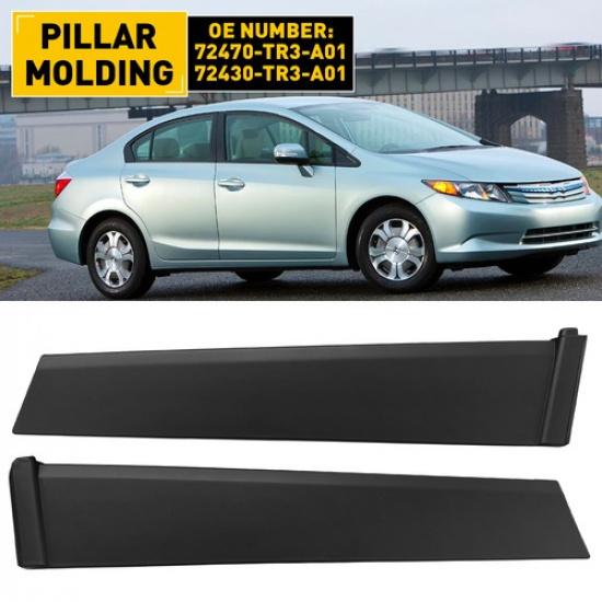Накладка стойки двери передняя сторона водителя и пассажира для 2012-2015 Honda Civic 4 двери I