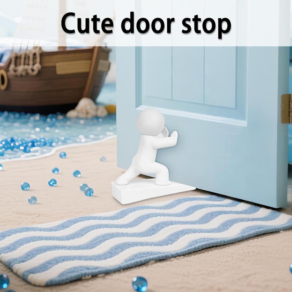 1 шт. Стопор для двери Нескользящий Ограничитель двери Декоративный клин для двери для дома, квартиры, рабочего места, общежития, спальни, гаража, отеля