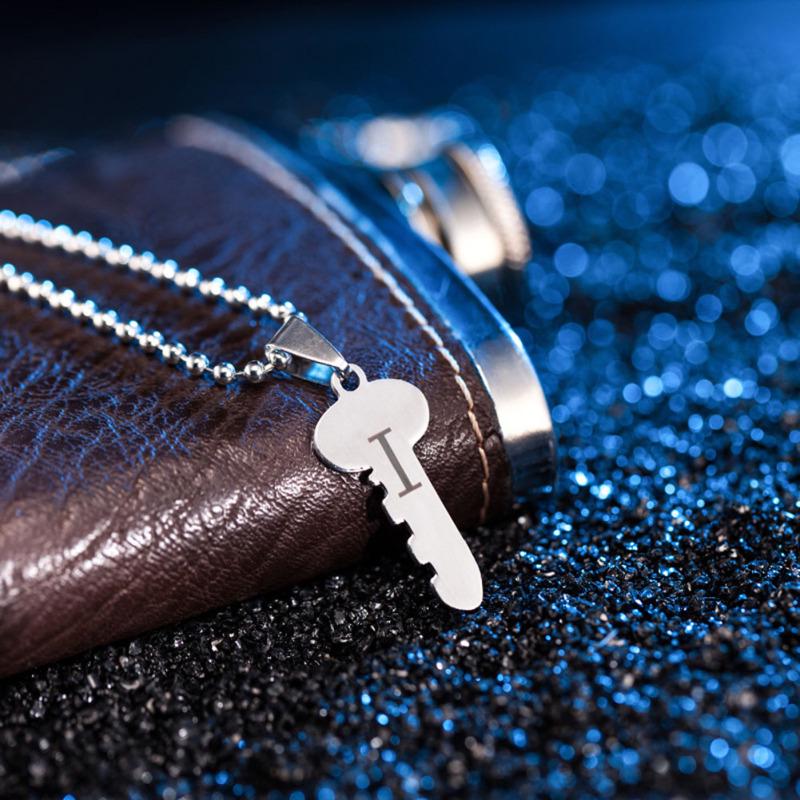 RUI RUI YU комплект ожерелья для пар с гравировкой «я люблю тебя сердце ключ» парные подвески ювелирные изделия из титановой стали