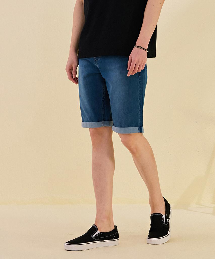 CHASECULT Men'S Waistband Knee-Length Denim Pants-Dcrk2611E0N