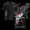 Аниме Футболка Jujutsu Kaisen Рёмен Сукуна Стирка Футболки Мужская Женская Одежда Оверсайз Короткий Рукав Повседневная Хлопковая Футболка Топы