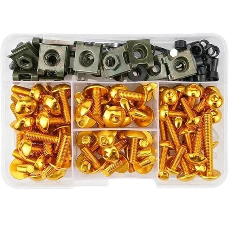 Набор из 190 винтов Комплект винтов для обтекателя мотоцикла Аксессуары Винт для Ducati 899 Zzr1400 KAWASAKI ZX14R ZZR400 ZX7R ZX9R ZX12R