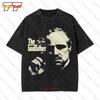 Godfather Don Vito Corleone Marlon Brando Mafia Vintage Oversized T-Shirt 4WHN