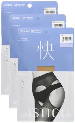 Чулки AP9009 телесного бежевого цвета [Atsugi] [ASTIGU] [Удобные] Дышащие (без трусиков) <Набор 3> Женский L-LL