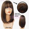 Ombre Bob Wig Прямой парик средней длины для модных женщин