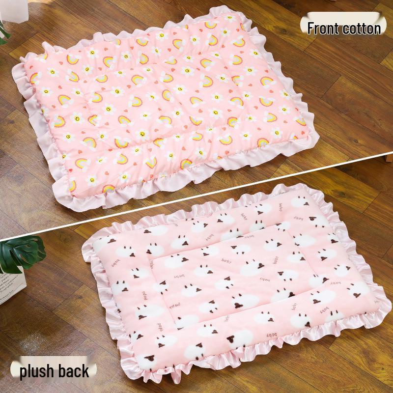 Уютное одеяло для питомца: Теплый, утолщенный спальный коврик для собак и кошек - Идеально подходит для осени и зимы