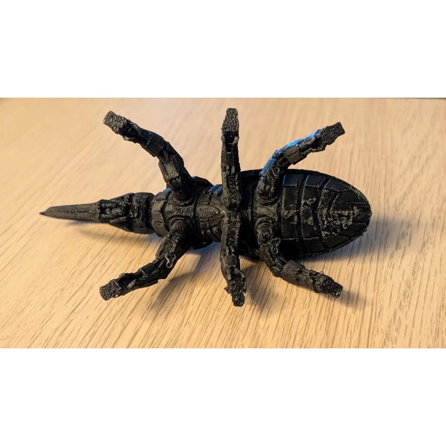 3D Printed Mechanical Hercules Beetle Model - Cyberpunk Style Robot Insect Figurine for Desk Decor & Collectible Gift