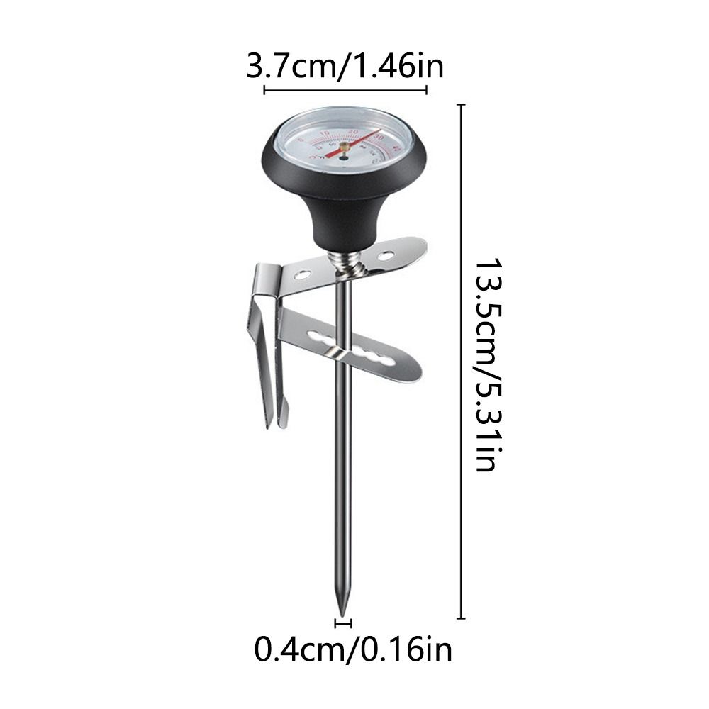 Stainless Steel Coffee Temperature Meter Clip-on Coffee Heat Measuring Tools  Home