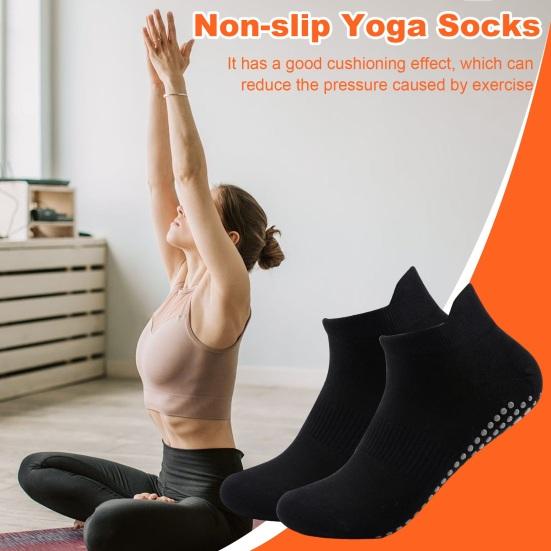 1 Pair Unisex Floor Socks Anti-slip Silicone Bottom Mid-tube No Odor Thickened Warm