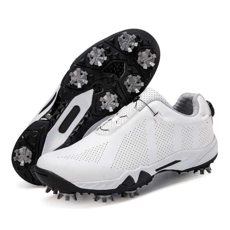 Men Golf Shoes Professional Spikes Golf Sneakers Outdoor Walking Sneakers Comfortable Athletic Footwears