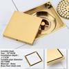 Chrome Plated Brass Floor Drain Trap Tile Insert Waste Grates for Bathroom and Kitchen Shower Strainer for Kitchen Sinks