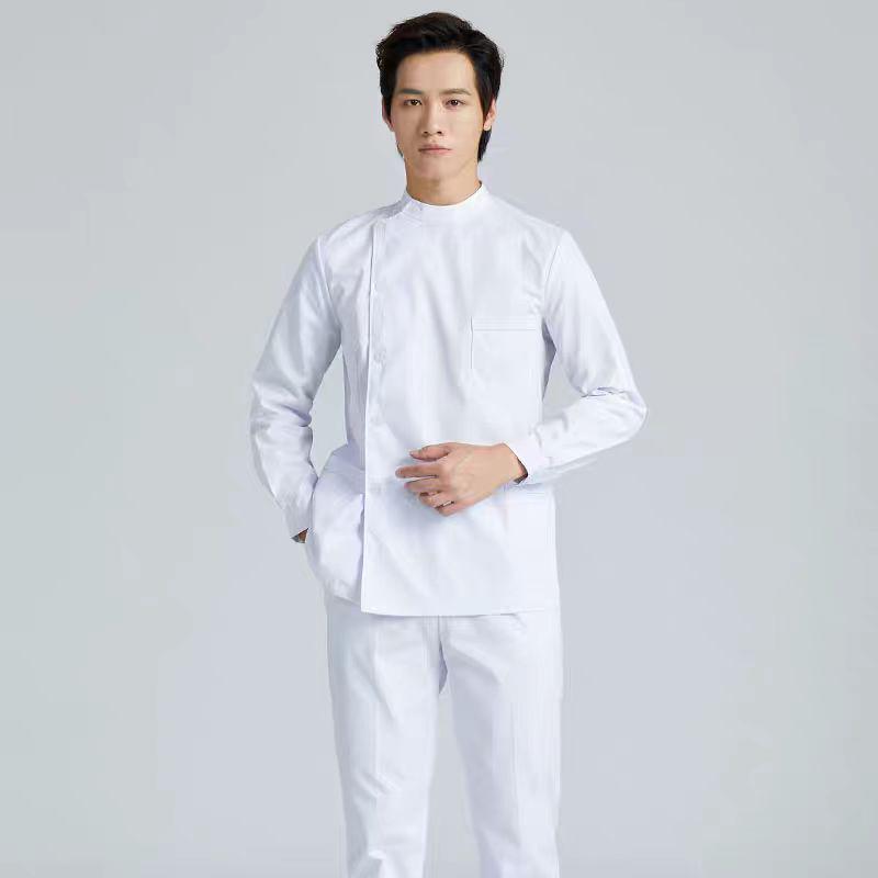 Мужская униформа медсестры с длинными рукавами и костюм стоматолога с короткими рукавами