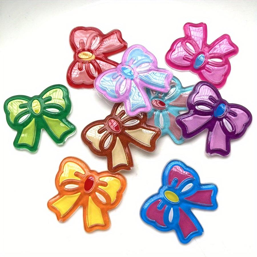 10pcs mixed colors Butterfly Festival acrylic flat back decoration scrapbook suitable for jewelry making gift decoration DIY decoration
