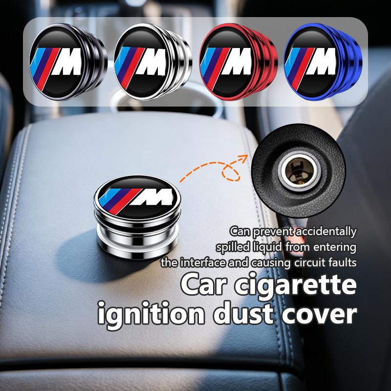 KHQB5 Car Cigarette Lighter Cover Plug Dust Proof Decoration Cap For BMW Performance X1 X3 X5 E39 E46 E90 F20 E60 F30 M3 M5