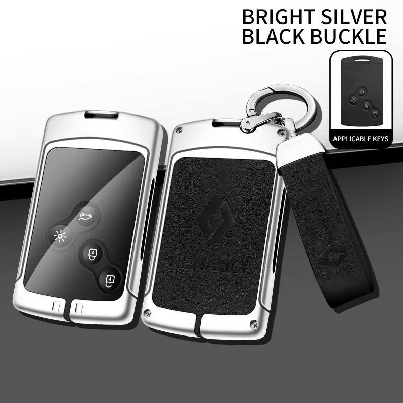 Interior Stickers Car Key Case Cover For Renault Koleos Kadjar Captur Megane Talisman Espace Clio Zoe Scenic 4 Arkana Dacia Sand