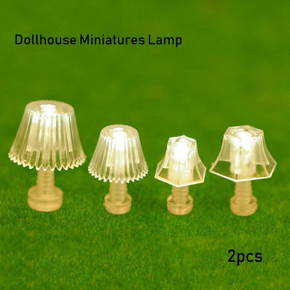 Miniatures Accessories Model Doll House Light Mini Lighting Bedroom Floor Lamps Table Lamp