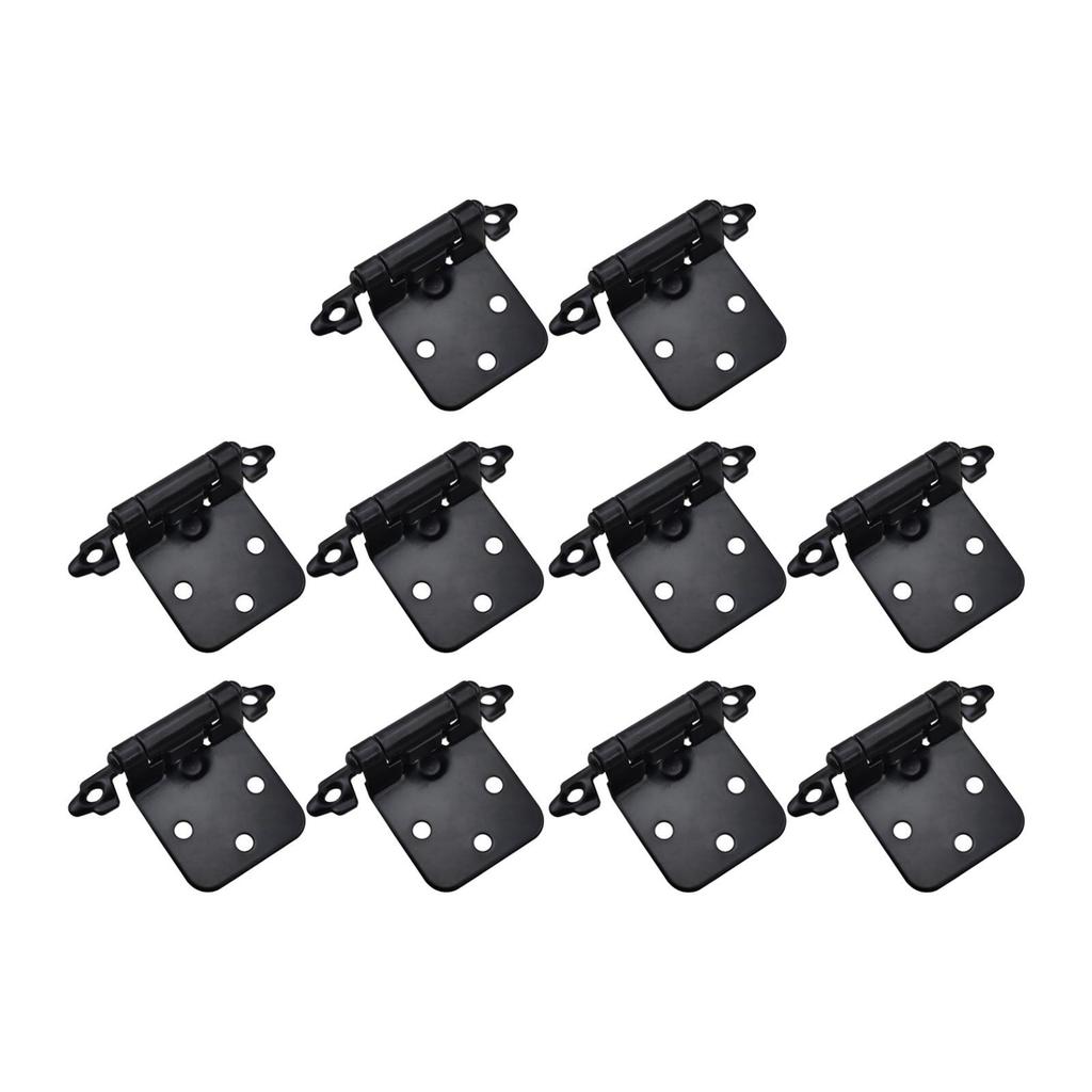 10 Pieces Self Closing Hinges Metal Flush Mount Kitchen Cabinet Door Hinges
