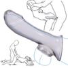 Realistic Penis Sleeve Delay Ejaculation Clear Crystal Dildo for Men G Spot Dick Enlargement Reusable Condom Sex Adult Products