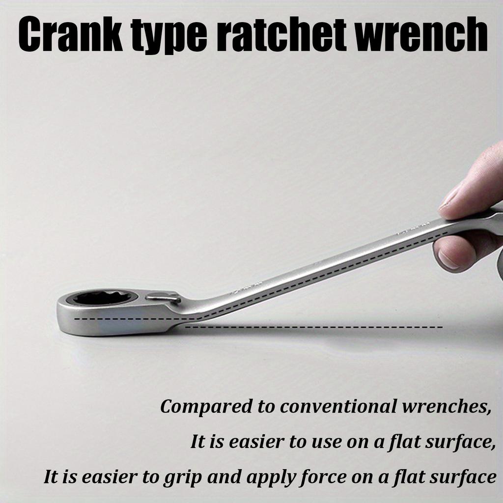 6 в 1 многофункциональный динамометрический ключ с двойной головкой и реверсивным храповым механизмом, набор гаечных ключей, складной гаечный ключ с трещоткой из хром-ванадиевой стали