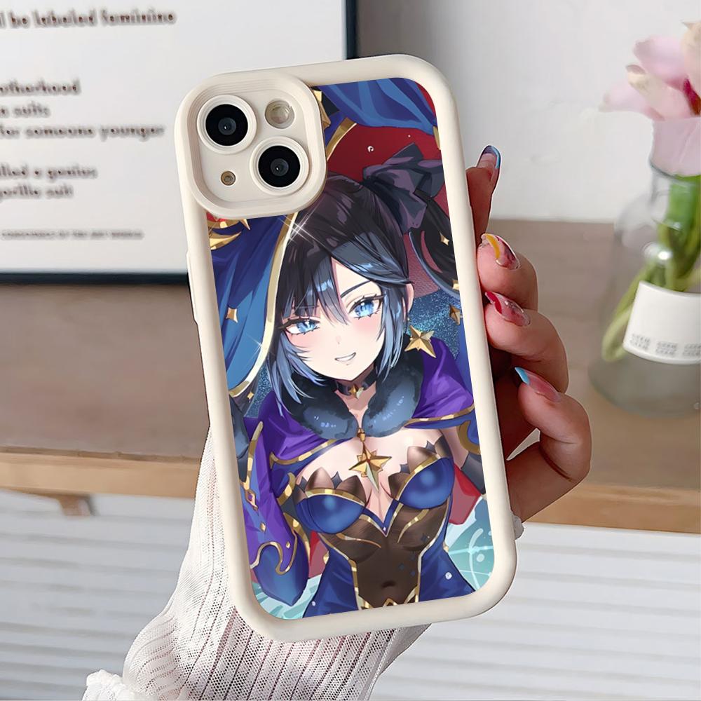 Game GI Mona Thicken TPU Mobile Phone Case for iPhone 17 16 15 14 13 12 11 Air Pro Max Plus Colorful Cover