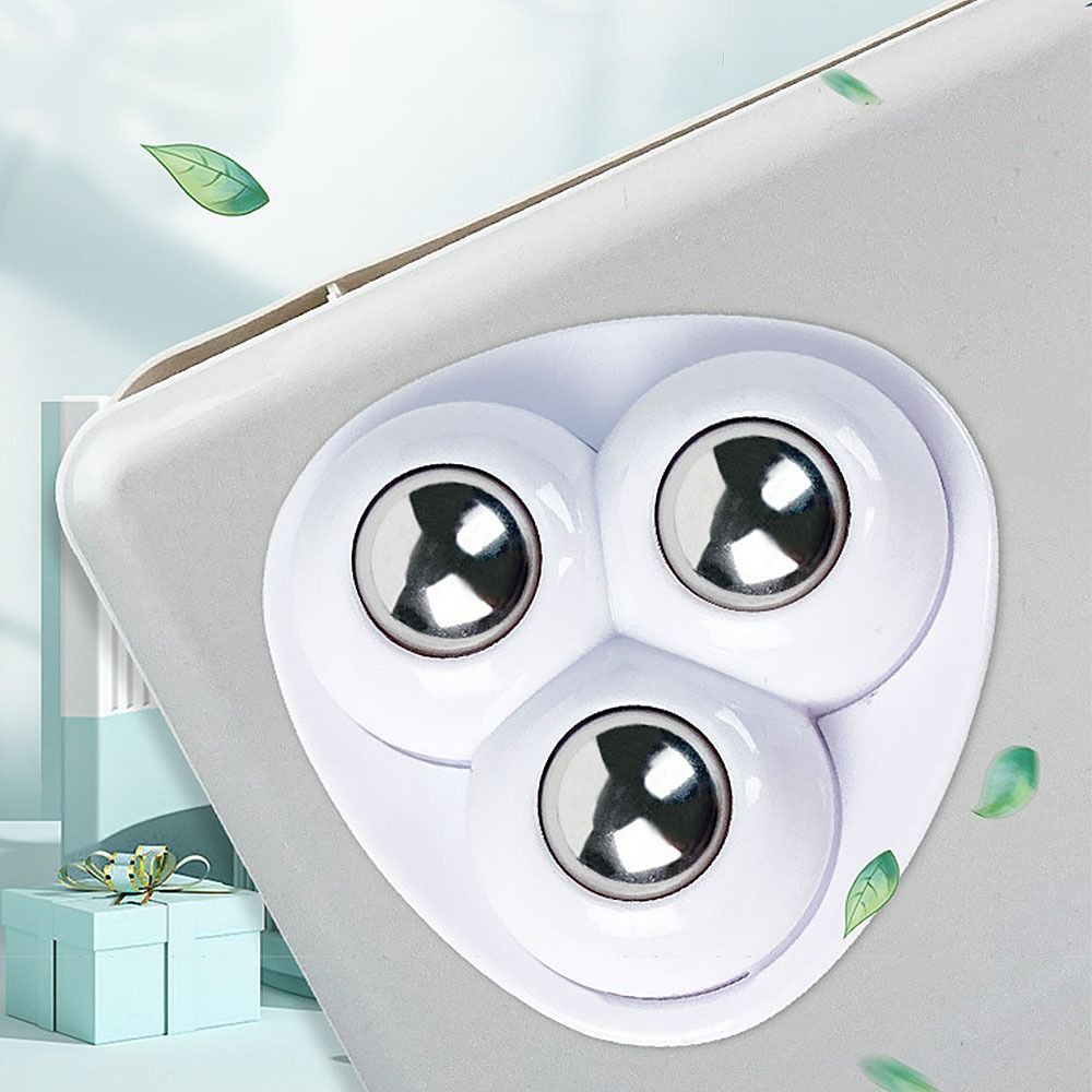 Box Paste 360° Rotation Wheel Mini Caster Wheels Sticky Swivel Pulley Universal Self-adhesive Wheel