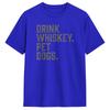 Drink Whiskey Pet Dogs Funny TShirt Unisex Vintage T Shirts Summer ONeck Trendy Cool Tee Shirt Print Oversized Clothes