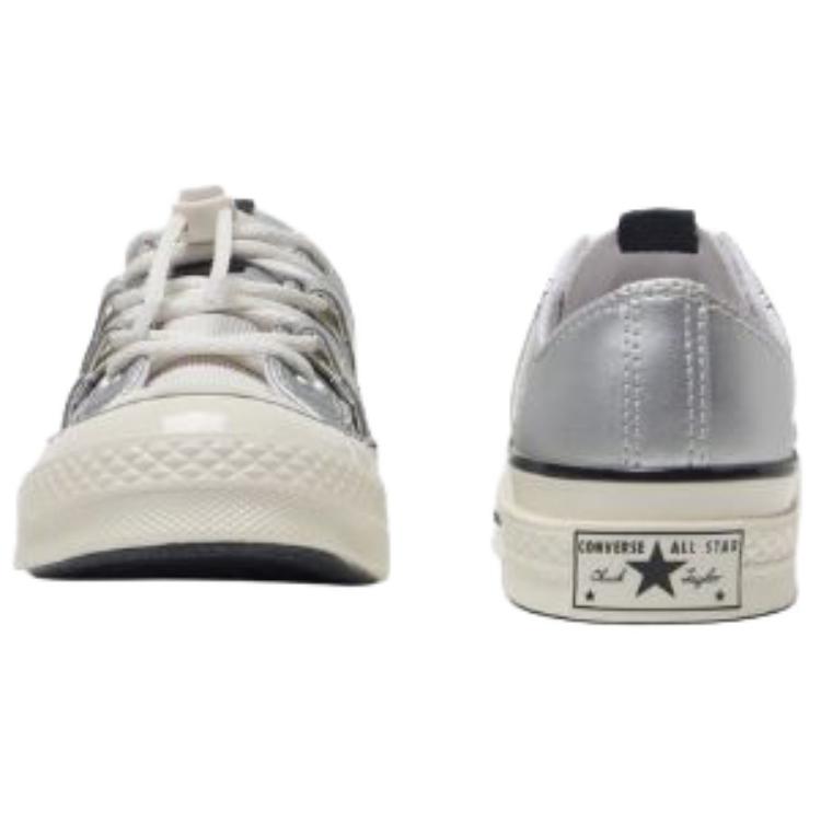 Converse Chuck 70 Low Metallic Pack Унисекс Кроссовки Кремовый Тускло-Серебристый Экрю A15188C