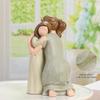 Статуэтка мамы и дочки, скульптура, художественные промыслы, креативное настольное украшение, декоративная статуэтка