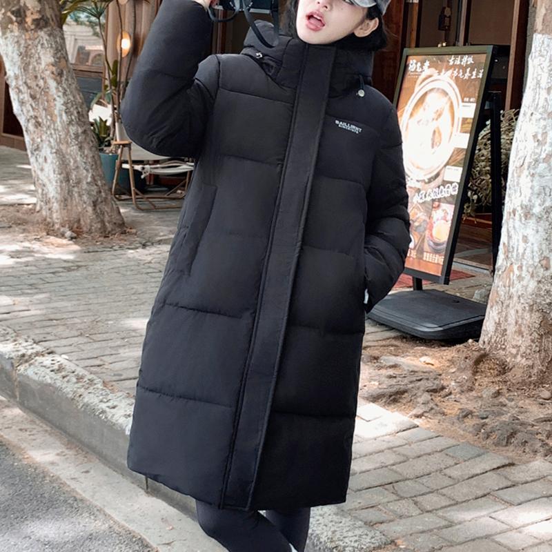 Модные длинные пальто для женщин, свободные толстые теплые женские зимние парки с капюшоном