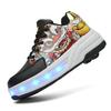 Новые туфли Runaway Shoes Четырехколесные туфли-шкивы для мальчиков и детей Обувь с колесами Обувь для катания на коньках для девочек