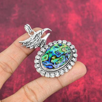 Подвеска из цельного серебра 925 пробы с ракушкой Abalone Shell, ювелирные изделия с подвеской из драгоценных камней ручной работы, подарки для жены, абсолютно новый кулон