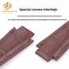 24x14мм Кожаный ремешок для часов Tissot 1853 T60 Ремень L875/975K Выпуклый конец Натуральная кожаный ремешок для часов Мужской наручный браслет
